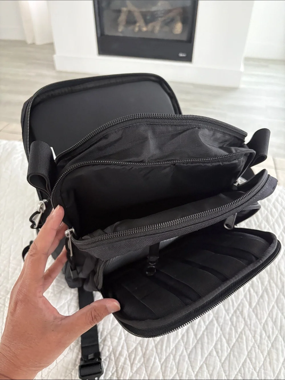 Kriega Black Messenger Sling Bag for Men